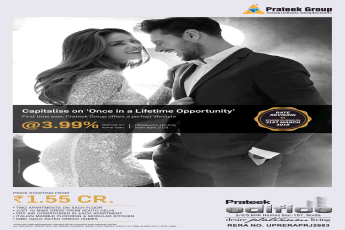 Prateek Group offers perfect lifestyle @ 3.99% interest at Prateek Edifice in Noida